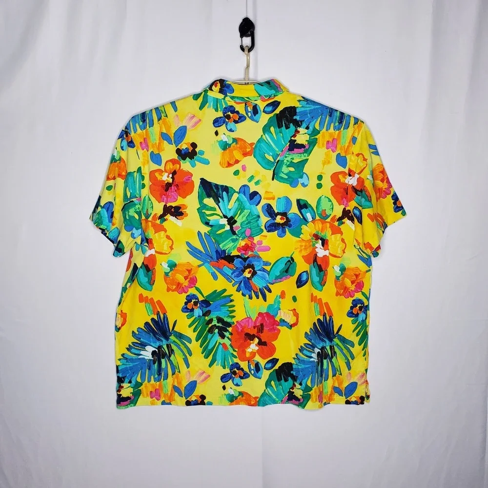 Polo Ralph Lauren Mens 3X Big Floral Polo Shirt Tropical Rainbow